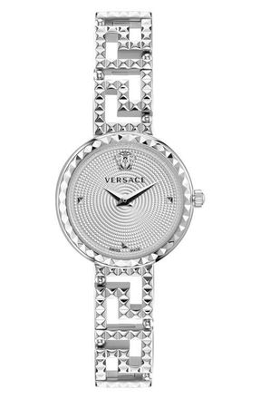 Versace Greca Goddess Bracelet Watch, 28mm in Stainless Steel at Nordstrom