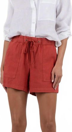Kut from the Kloth Katana High Rise Short In Terra Cotta
