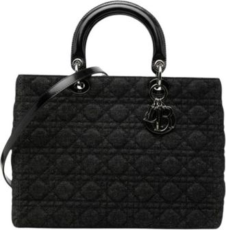 Dior Pre-owned Lady Dior - Dames - Vintage Handtas - Zwart - ONE Size - Leer - Vintage
