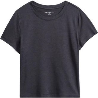 Travis Mathew Skyloft Light Performance T-Shirt in Heather Black at Nordstrom, Size X-Small