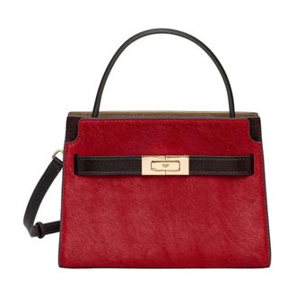 Tory Burch Lee Radziwill Petite Bag - Dames - Tassen - Rood - Maat: ONE Size Leer