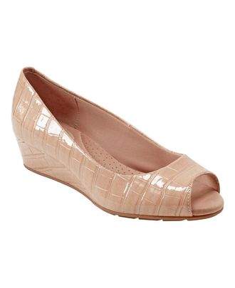 Bandolino Candra Pump Light Natural Slip-On Wedge Heel HTAT861