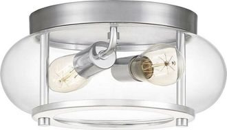 Quoizel Quoizel - Elstead Trilogy Cylindrical Ceiling Light Polished Chrome, IP44