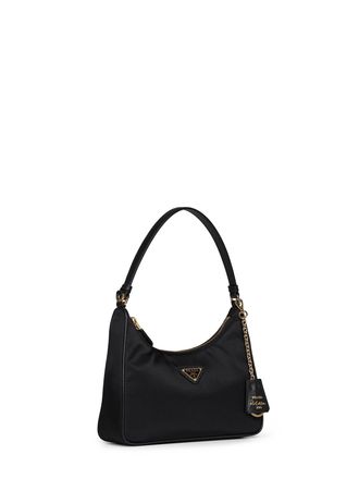 Prada Womens Mini Shoulder Bag Re-Edition Black Recycled Polyamide