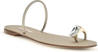 Casadei Womens Soraya Solar Eclipse Goldust-Iconic Calf Leather Bos Taurus Sandal