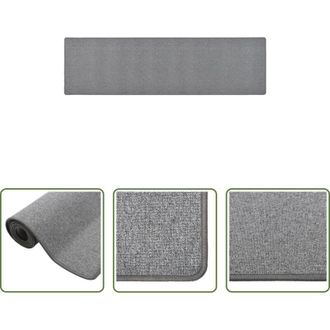 vidaXL vidaXL Tappeto antiscivolo - Tappeto Corsia Grigio Scuro 80x300 cm