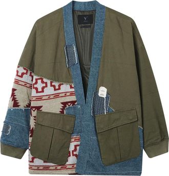 Five CM Giacca con applicazione logo - Verde