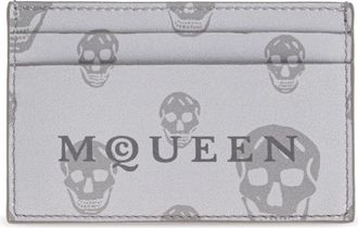 Alexander McQueen Alexander McQueen, Wallets & Cardholders, male, Gray, Size: ONE SIZE Card Holder