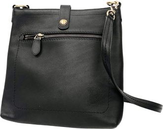 Bally Black Leather Shoulder Bag (Pre-Owned)