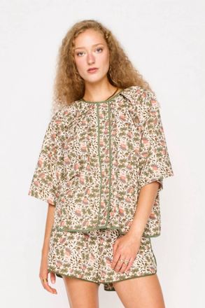 Mirth Somerset Top In Pink Cowrie