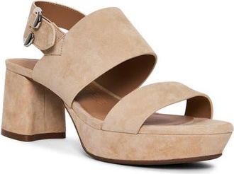 Aerosoles Camera Platform Sandal in Cipria Suede at Nordstrom, Size 8.5