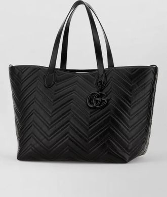 Gucci gg marmont large leather tote shopping bag