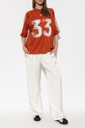 adidas T-shirt With Print, Womens, Orange