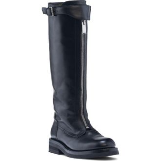 Alexander McQueen Knee High Riding Boot in Black at Nordstrom, Size 7.5Us