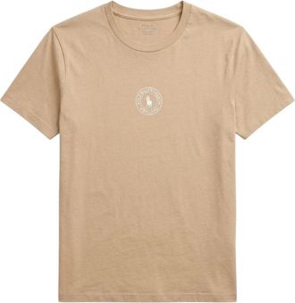 Polo Ralph Lauren T-Shirt Comfort con Logo - Heren - T-shirts - Bruin - L - Polyester - Tops
