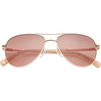 Ted Baker Aviator Sunglasses in Rose Gold at Nordstrom Rack