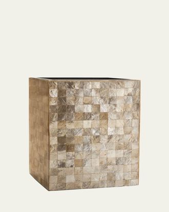 Labrazel Capiz Champagne Wastebasket