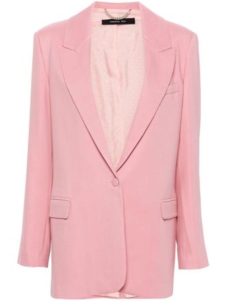 Federica Tosi Blazer monopetto con revers a lancia - Rosa