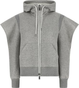 sacai Grey Sponge Hoodie