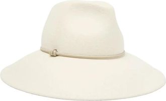 PESERICO Vilten Hoed - Dames - Hoeden - Beige - M - Wol - Accessoires
