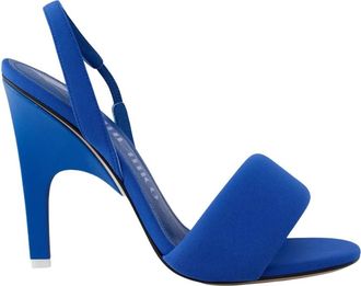 The Attico Kobaltblauwe Stiletto Sandalen - Dames - Sandalen met hakken - Blauw - 39 1/2 EU - Leer - Schoenen