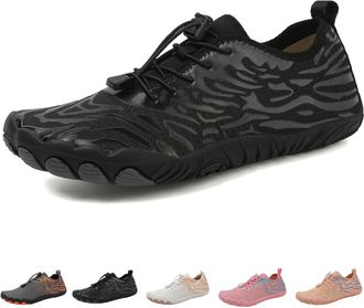 Generic Grounded Footwear for Women Men Neuropathy, Hikes Barefoot Shoes Orthopedic, Slip on Lightweight Grounded Footwear (8023-Black, Adult, Men, 8.5, Numer