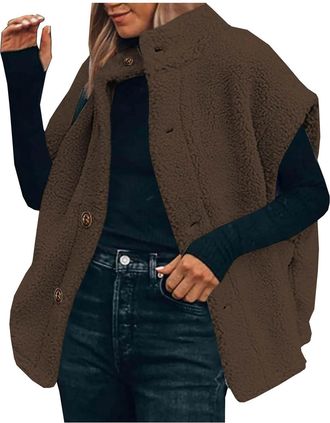 Generic RLEHJN Womens Short Puffer Gilet, Womens Padded Vest Lightweight Sleeveless Cropped Puffer Jacket Vest Turtleneck Hooded Quilted Jackets Zip Up Padded