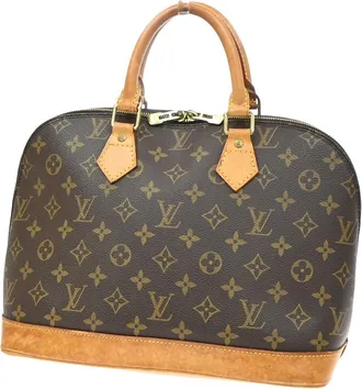 Louis Vuitton Alma Monogram Brown Canvas Handbag (Pre-Owned)
