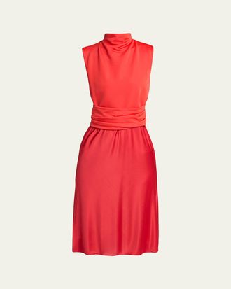 Giorgio Armani Stretch Viscose Double-Jersey Dress