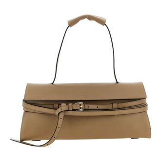 Moschino Tie Me Shoulder Bag - female - Moschino - Handbags - Beige - ONE SIZE - Bags
