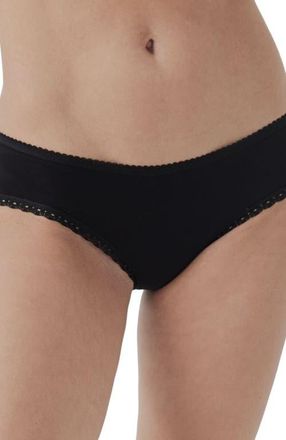 Pact Organic Cotton Lace Cheeky Hipster 3-Pack in Black at Nordstrom, Size 3X-Large