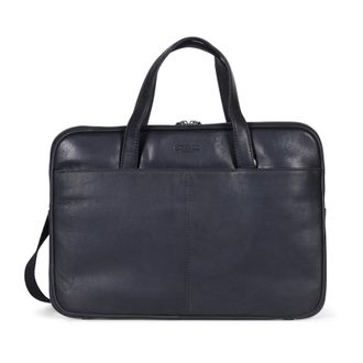 Howard London Tassen, Heren, Zwart, ONE Size, Leer, Laptop Bag Oscar