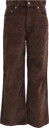Haikure Corduroy Trousers in Brown Cotton