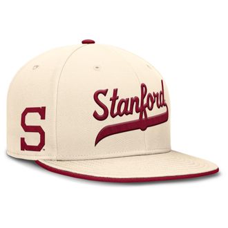Nike Stanford Cardinal Primetime True Nike Mens Dri-FIT College Fitted Hat in Brown | NC110C3BSDN-4EN