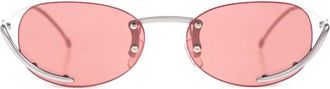 Diesel Ovale Zonnebril - unisex - Zonnebrillen - Roze - 53 MM - Accessoires