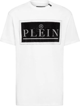 Philipp Plein T-shirt met ronde hals - Heren - T-shirts - Wit - 3XL - Katoen - Tops