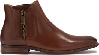 Kazar Heren leren laarzen in cognac kleur. Dit product valt groot uit. - Heren - Enkellaarsjes - Bruin - 40 EU - Leer - Schoenen