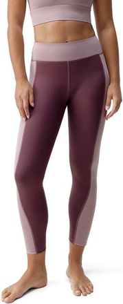 Born Living Yoga Maiko 7/8 Performance Medium Rise Sport Legging in Tuscany/deep Rose at Nordstrom, Size X-Large Eu