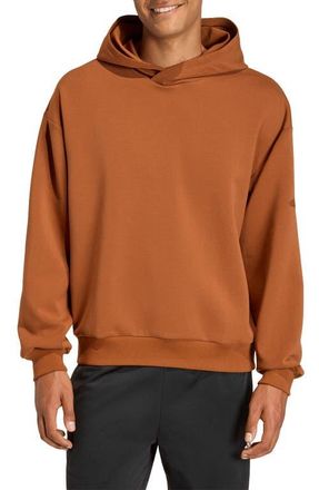adidas Soft Lux Oversize Pullover Hoodie in Dusky Bronze at Nordstrom, Size Xx-Large R