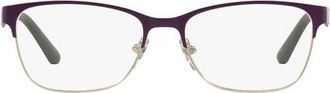 Vogue Eyewear 52mm Square Optical Glasses in Plum at Nordstrom