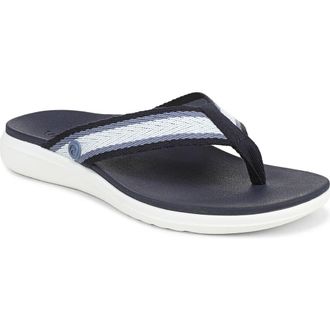 Vionic Indigo Flip Flop in Marlin Blue Multi at Nordstrom, Size 10
