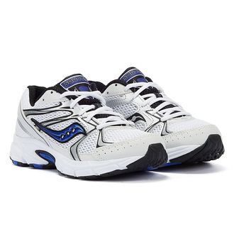 Saucony Unisex Ride Millenium White/Blue Trainers - Size UK 7.5