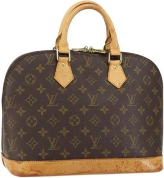 Louis Vuitton Pre-owned Handbags, female, Brown, Size: ONE SIZE Pre-owned Canvas Handbag