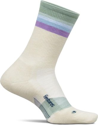 Feetures Merino 10 Max Cush Mini Crew Socks Gray M