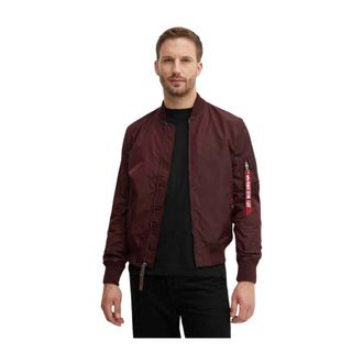 Alpha Industries Hombre, Chaquetas, Rojo, Talla: S
