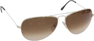 Fendi Pre-owned Accessories, female, Yellow, Size: ONE SIZE Pre-owned Metal Sunglasses