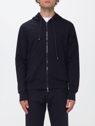 Paul Smith Cotton Zip-Up Hoodie with Dropped Shoulders