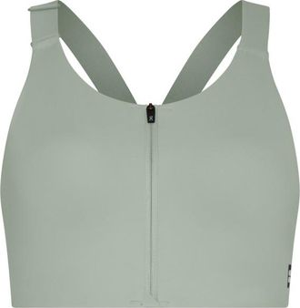 On Endurance Bra Zip Sport-BH f&uuml;r Damen | grau