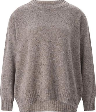 Max Mara Ronde hals gebreid - Dames - Ronde hals truien - Bruin - L - Wol - Truien & Vesten