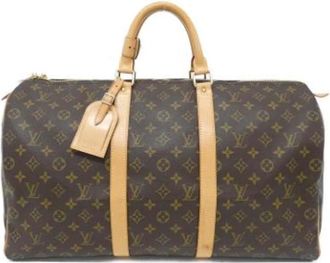 Louis Vuitton Vintage, unisex, Bruin, ONE Size, Pre-owned Weekendtas